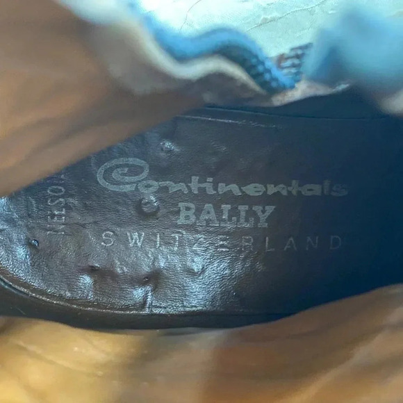 Bally Leather Ankle Boots Switzerland Brown Ankle Zip Womens 7.5 M Continentals - Picture 6 of 16